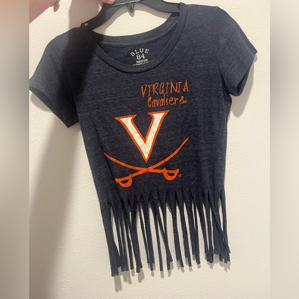 Virginia Cavaliers Navy Fringe Tee